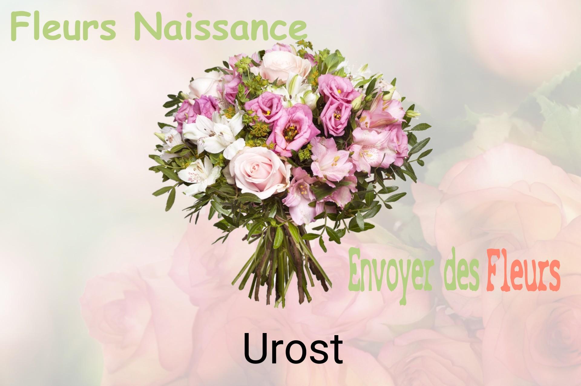 Bouquet de fleurs de naissance livré à Urost